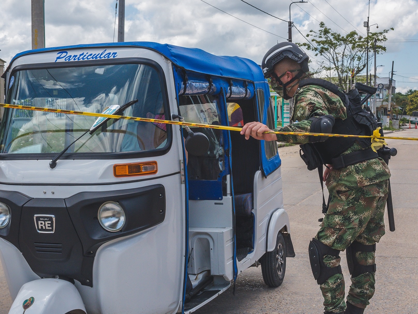 Controles del Batallón de Selva 26 a lo largo de la frontera.