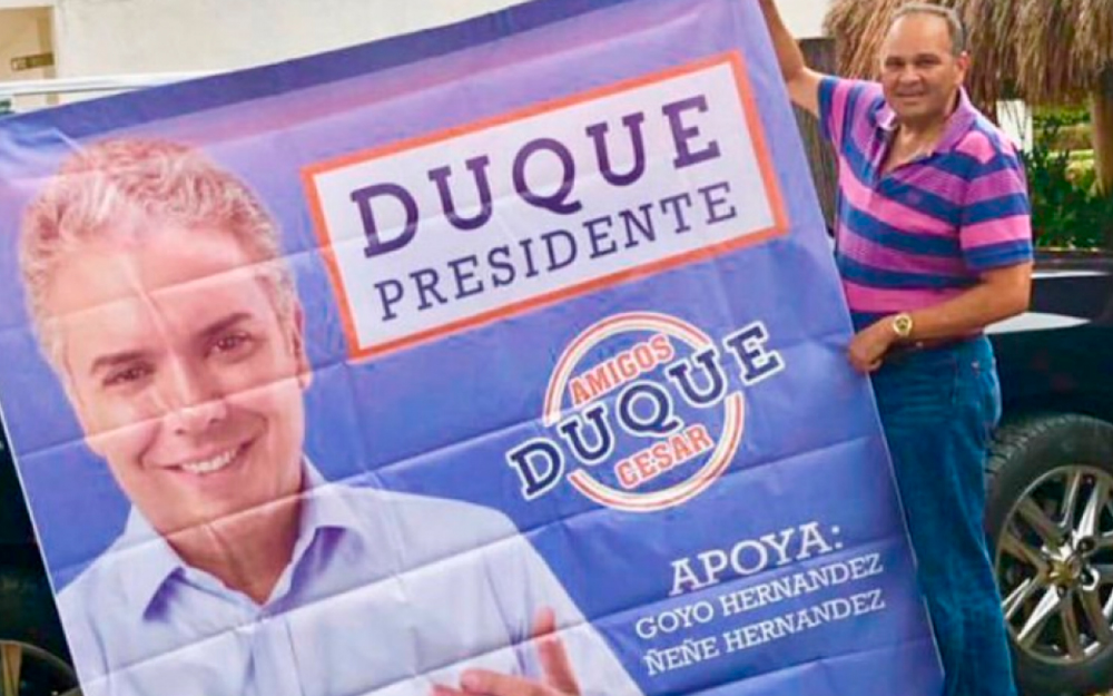 El Ñeñe le hizo campaña pública a Duque en Valledupar